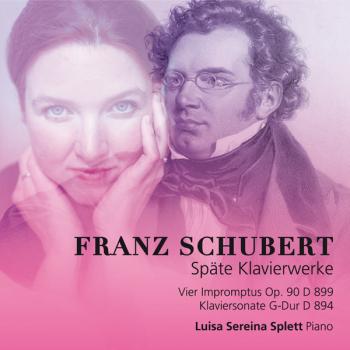 CD-Cover Schubert: späte Klavierwerke