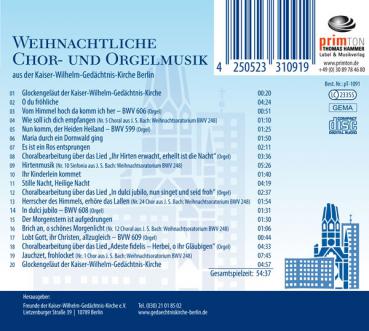 Weihnachtliche Chor- und Orgelmusik