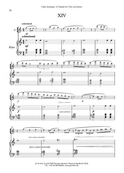 17 Skizzen für Flöte und Klavier (Suite)